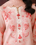 Roheenaz | Sunlit Tales Printed Embroidered Edit | Coral whisper - by Libasekhas - Registered Vendor of : Roheenaz - 100% Original Designer Dress