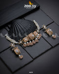 Cosmic Galaxies Necklace - by - Libasekhas UK - Registered Vendor of : Zeesy - 100% Original Designer Dresss