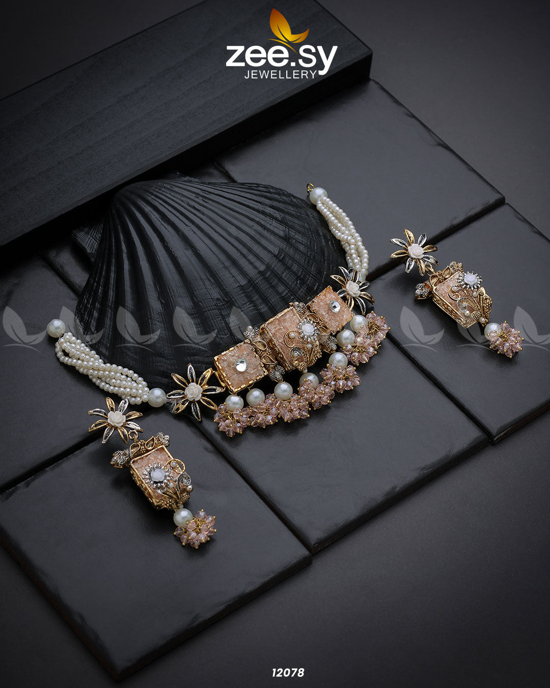 Cosmic Galaxies Necklace - by - Libasekhas UK - Registered Vendor of : Zeesy - 100% Original Designer Dresss