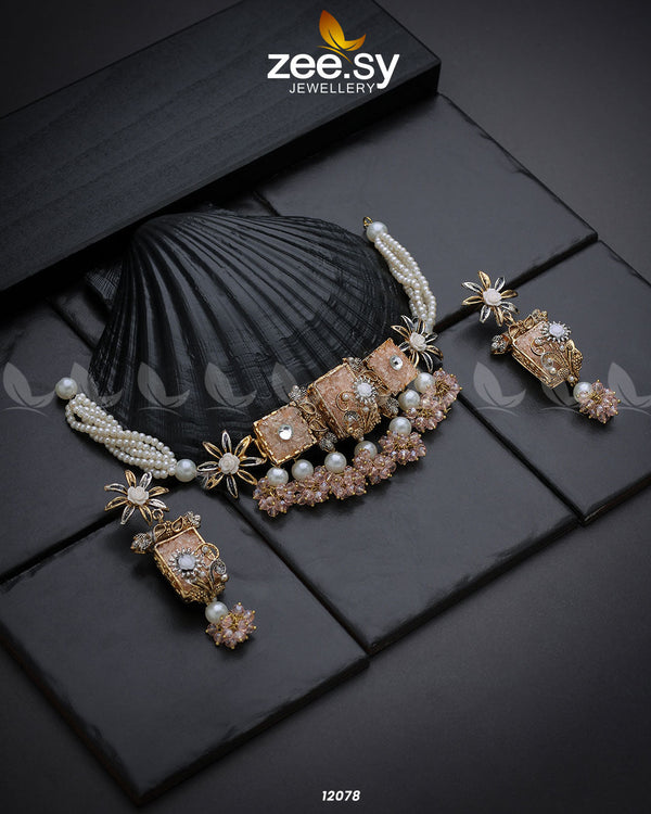 Cosmic Galaxies Necklace - by - Libasekhas UK - Registered Vendor of : Zeesy - 100% Original Designer Dresss