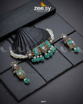 Cosmic Galaxies Necklace - by - Libasekhas UK - Registered Vendor of : Zeesy - 100% Original Designer Dresss