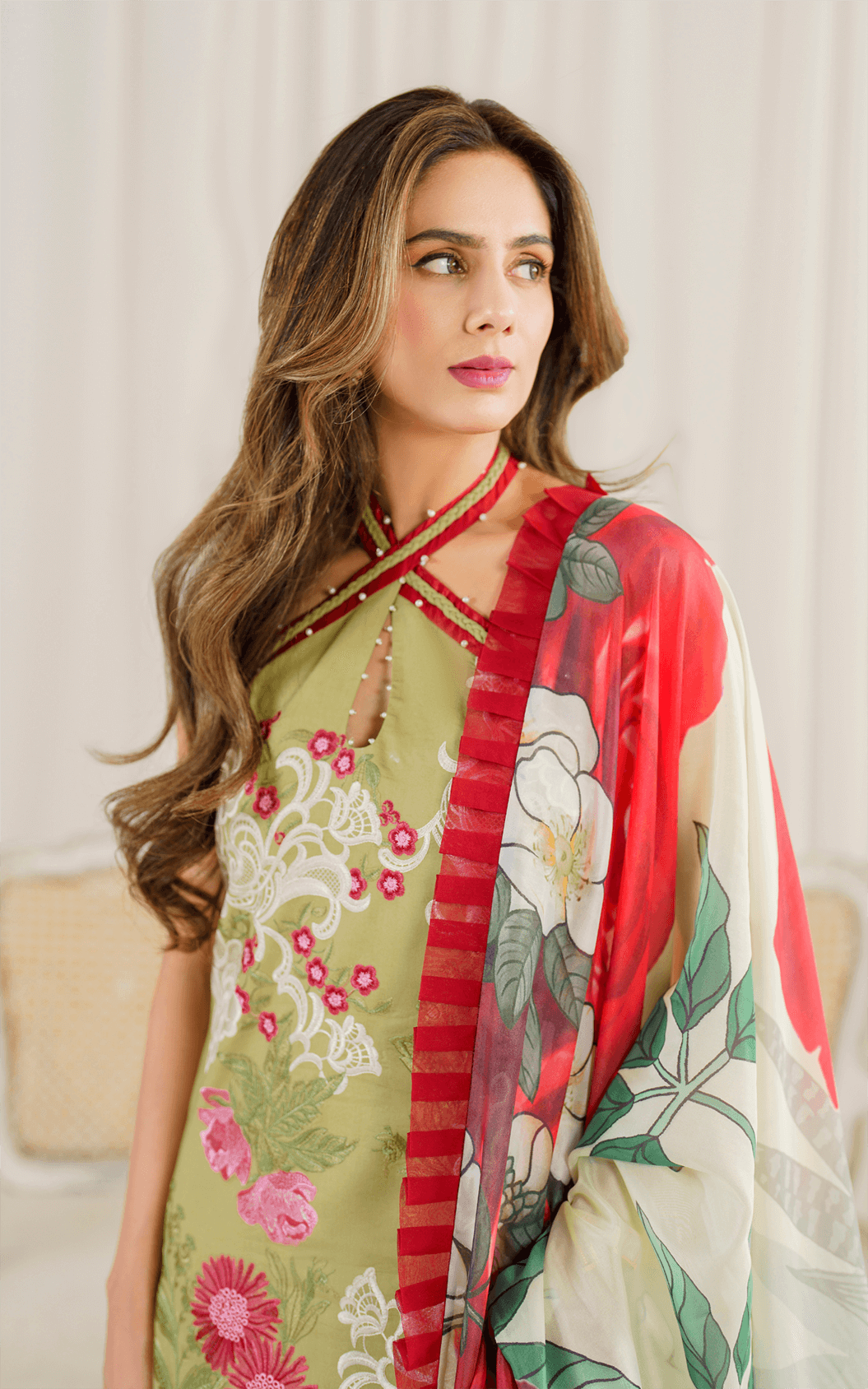 Asifa and Nabeel | Pretty in Pink Limited Edition | Cosmos (PP-7) - by - Libasekhas UK - Registered Vendor of : Asifa and Nabeel - 100% Original Designer Dresss