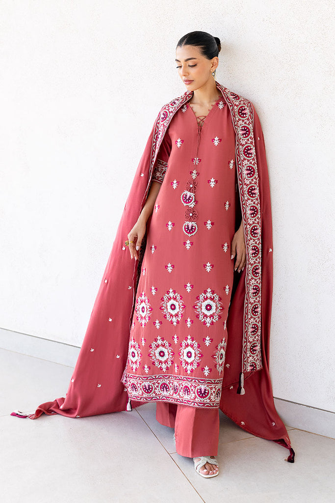 Cross Stitch | Cotton Satin 25 |  DUSTY SUNSET - by Libasekhas UK - Registered Vendor of : Cross Stitch - 100% Original Designer Dress