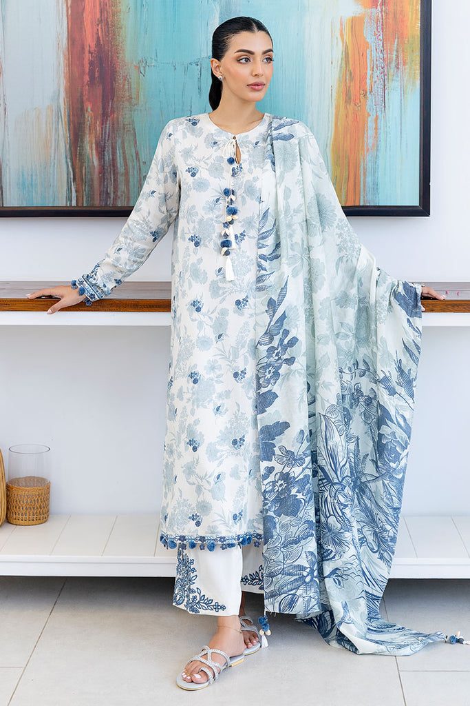 Cross Stitch | Cotton Satin 25 |  WHIMSICAL TEAL - by Libasekhas UK - Registered Vendor of : Cross Stitch - 100% Original Designer Dress