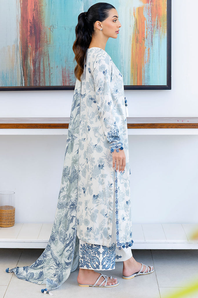 Cross Stitch | Cotton Satin 25 |  WHIMSICAL TEAL - by Libasekhas UK - Registered Vendor of : Cross Stitch - 100% Original Designer Dress