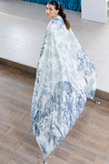 Cross Stitch | Cotton Satin 25 |  WHIMSICAL TEAL - by Libasekhas UK - Registered Vendor of : Cross Stitch - 100% Original Designer Dress