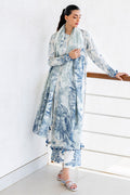 Cross Stitch | Cotton Satin 25 |  WHIMSICAL TEAL - by Libasekhas UK - Registered Vendor of : Cross Stitch - 100% Original Designer Dress