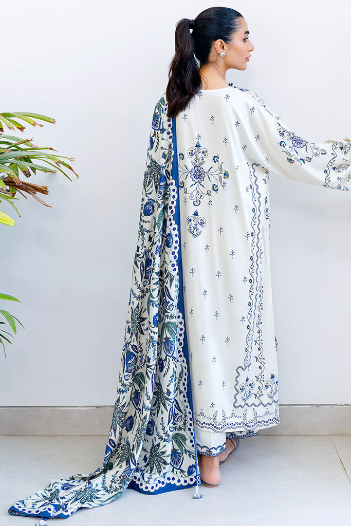 Cross Stitch | Cotton Satin 25 | IVORY ORCHID - by Libasekhas UK - Registered Vendor of : Cross Stitch - 100% Original Designer Dress