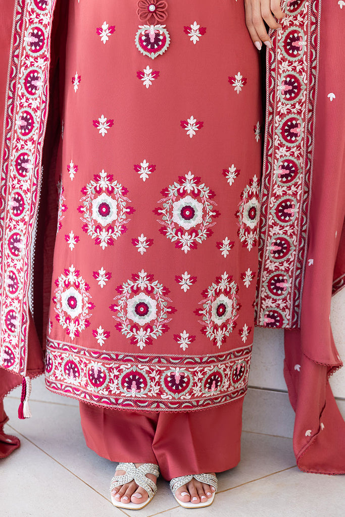 Cross Stitch | Cotton Satin 25 |  DUSTY SUNSET - by Libasekhas UK - Registered Vendor of : Cross Stitch - 100% Original Designer Dress