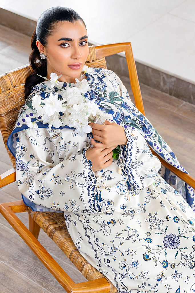 Cross Stitch | Cotton Satin 25 | IVORY ORCHID - by Libasekhas UK - Registered Vendor of : Cross Stitch - 100% Original Designer Dress