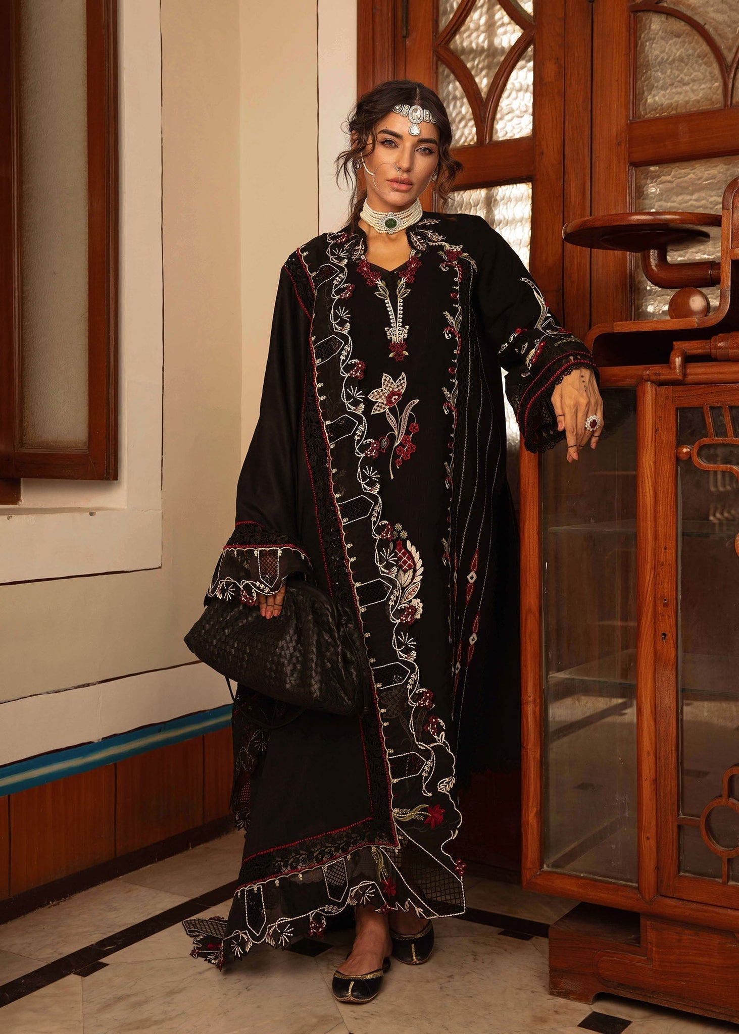 Crimson | Aaleen Winter 24 | Meenakari - Libasekhas