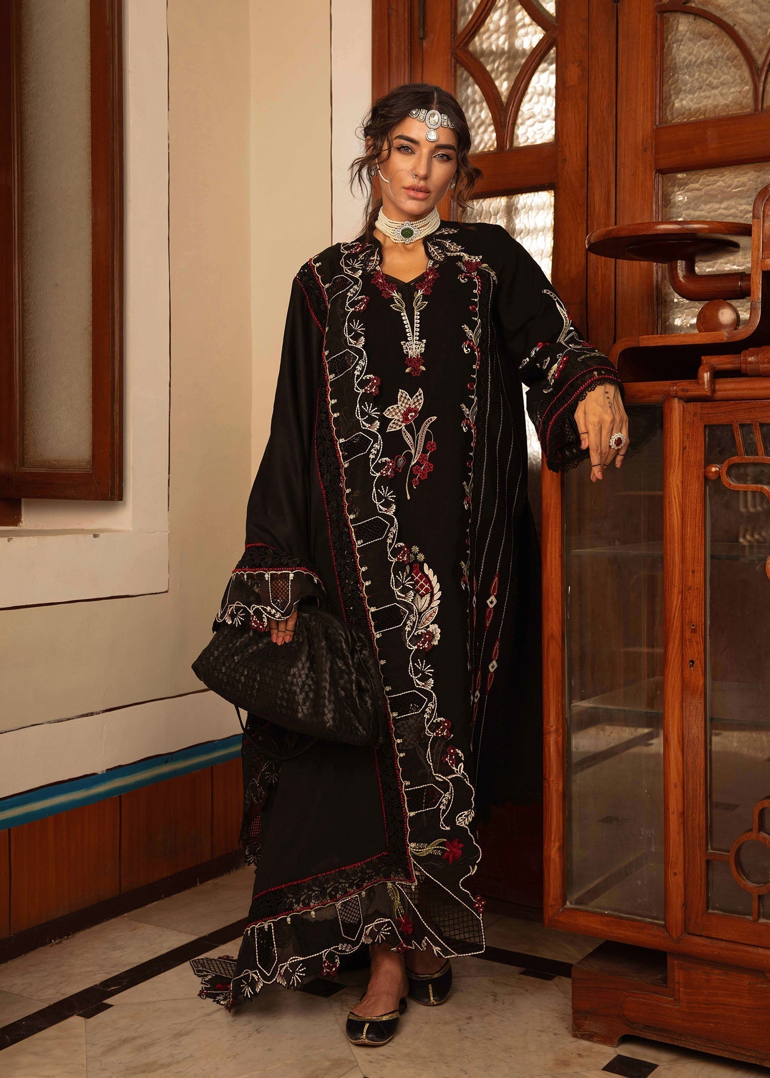 Crimson | Aaleen Winter 24 | Meenakari - Libasekhas