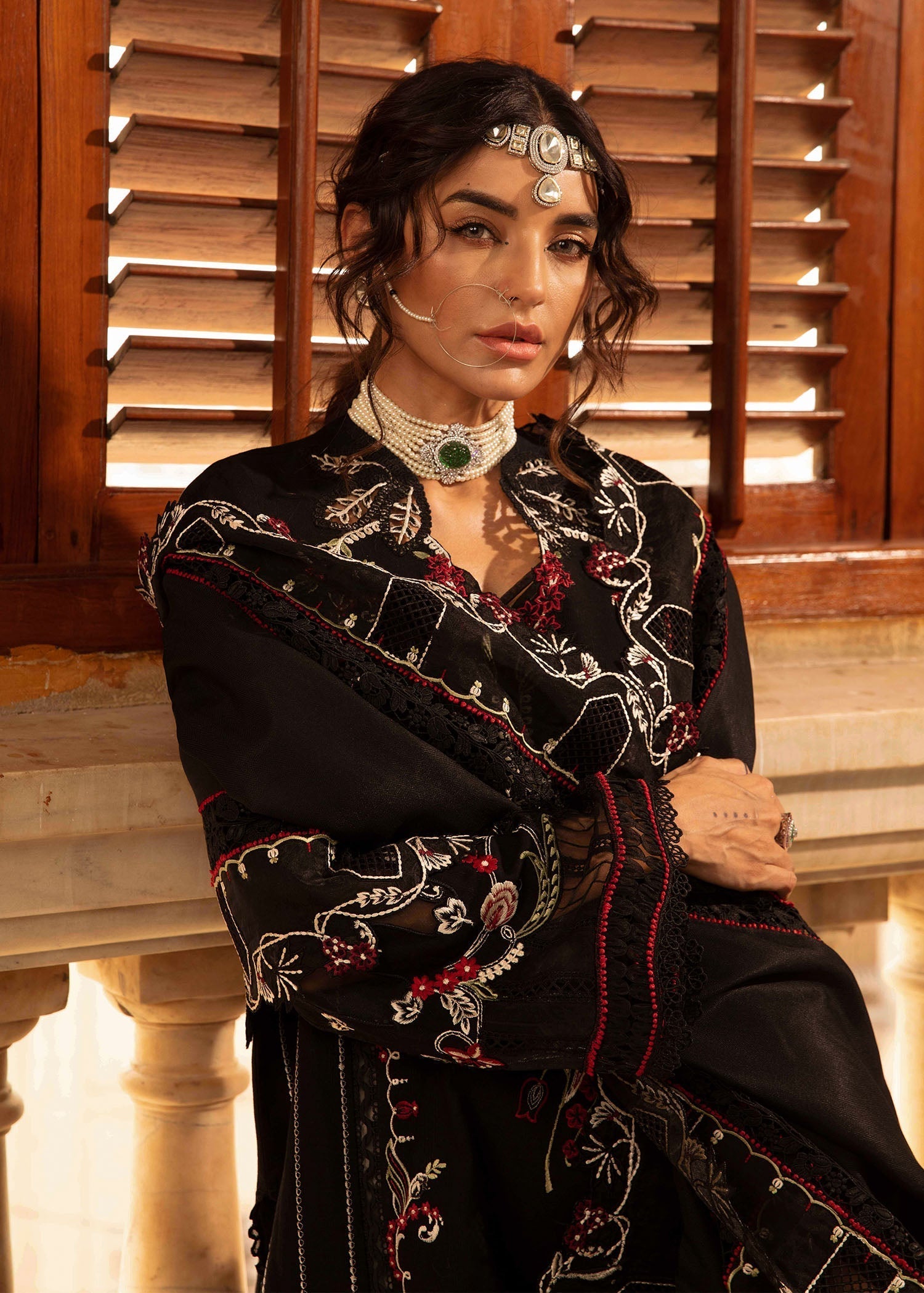 Crimson | Aaleen Winter 24 | Meenakari - Libasekhas