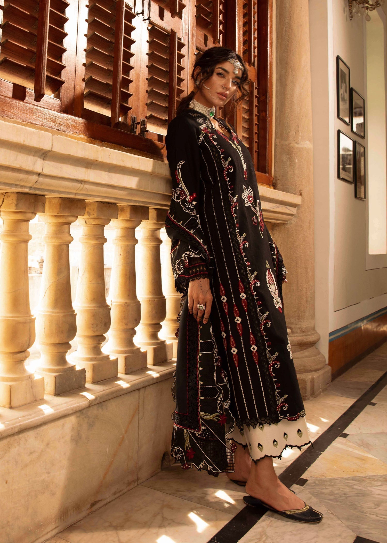 Crimson | Aaleen Winter 24 | Meenakari - Libasekhas