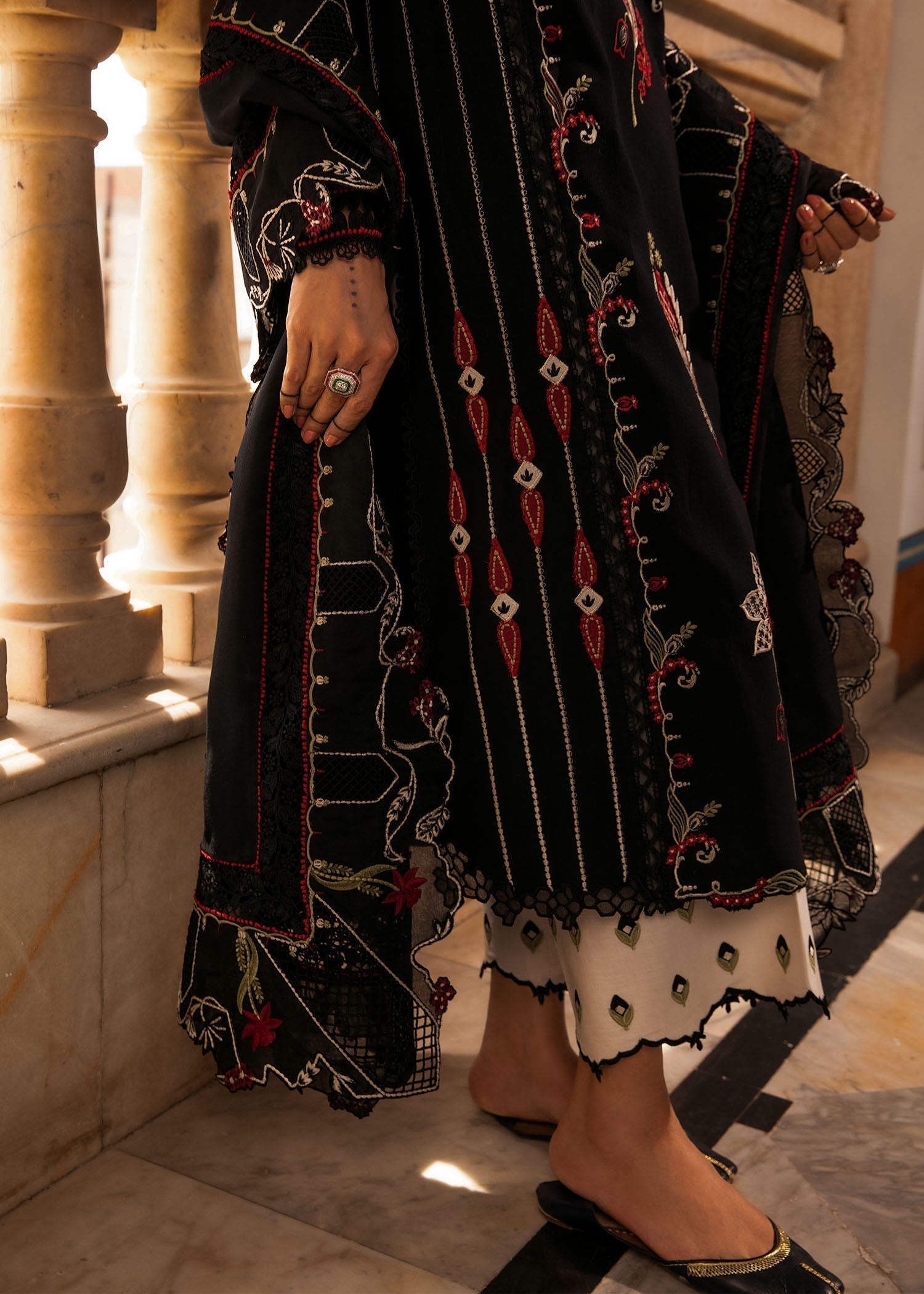 Crimson | Aaleen Winter 24 | Meenakari - Libasekhas