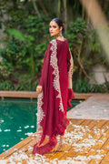 Azure | Embroidered Formals | Crimnson Rush - by - Libasekhas UK - Registered Vendor of : Azure - 100% Original Designer Dresss