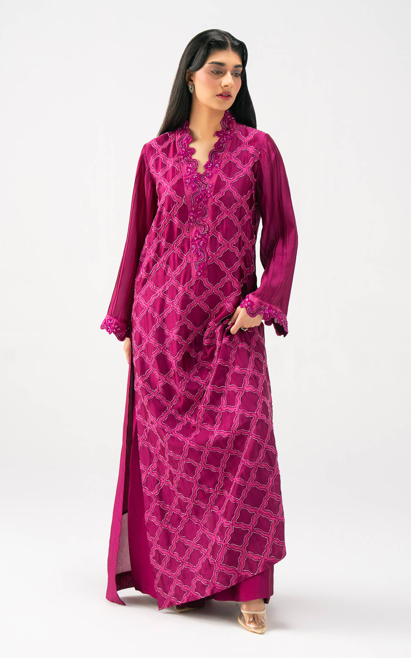 Asifa and Nabeel | Celevara Luxe | Crimson Mirage - by Libasekhas UK - Registered Vendor of : Asifa and Nabeel - 100% Original Designer Dress