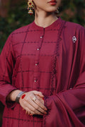 Cross Stitch | Eid Collection | RED WOOD - by - Libasekhas UK - Registered Vendor of : Cross Stitch - 100% Original Designer Dresss