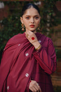 Cross Stitch | Eid Collection | RED WOOD - by - Libasekhas UK - Registered Vendor of : Cross Stitch - 100% Original Designer Dresss