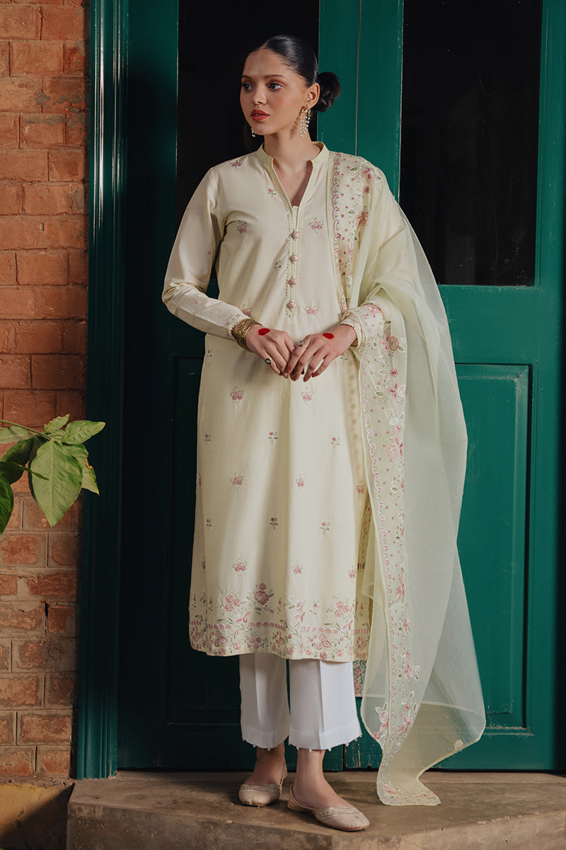 Cross Stitch | Eid Collection | FLORA HEAVEN - by - Libasekhas UK - Registered Vendor of : Cross Stitch - 100% Original Designer Dresss
