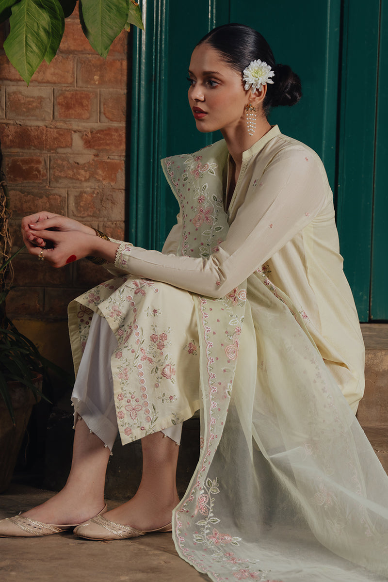 Cross Stitch | Eid Collection | FLORA HEAVEN - by - Libasekhas UK - Registered Vendor of : Cross Stitch - 100% Original Designer Dresss