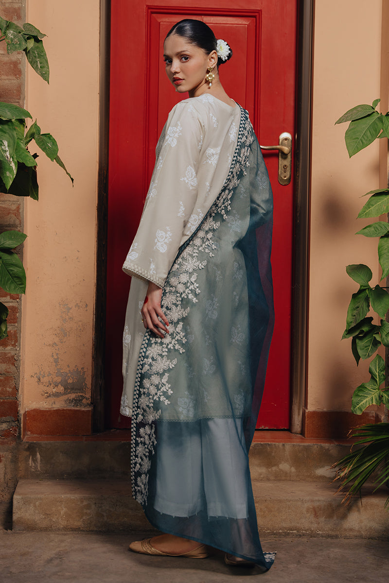 Cross Stitch | Eid Collection | DESERT SAGE - by - Libasekhas UK - Registered Vendor of : Cross Stitch - 100% Original Designer Dresss