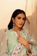 Cross Stitch | Eid Collection | ETHEREAL MINT - by - Libasekhas UK - Registered Vendor of : Cross Stitch - 100% Original Designer Dresss