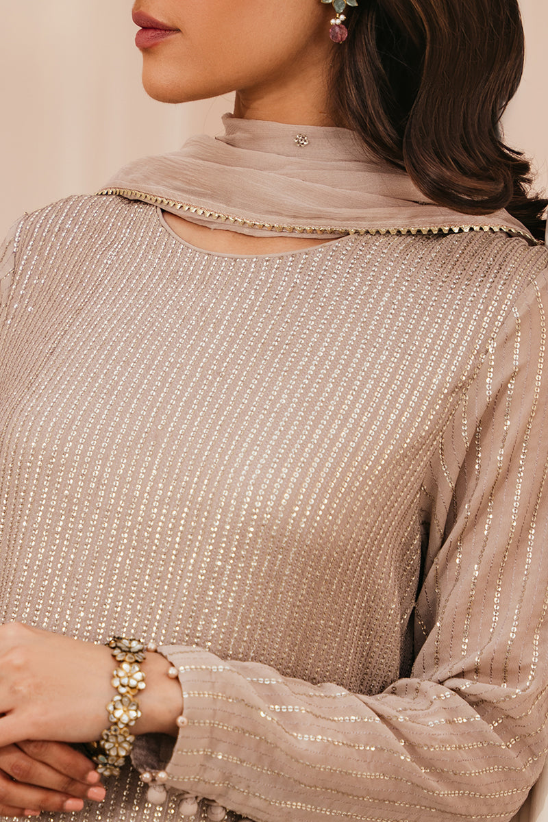 Cross Stitch | Eid Collection | CLOUD BRUST - by - Libasekhas UK - Registered Vendor of : Cross Stitch - 100% Original Designer Dresss