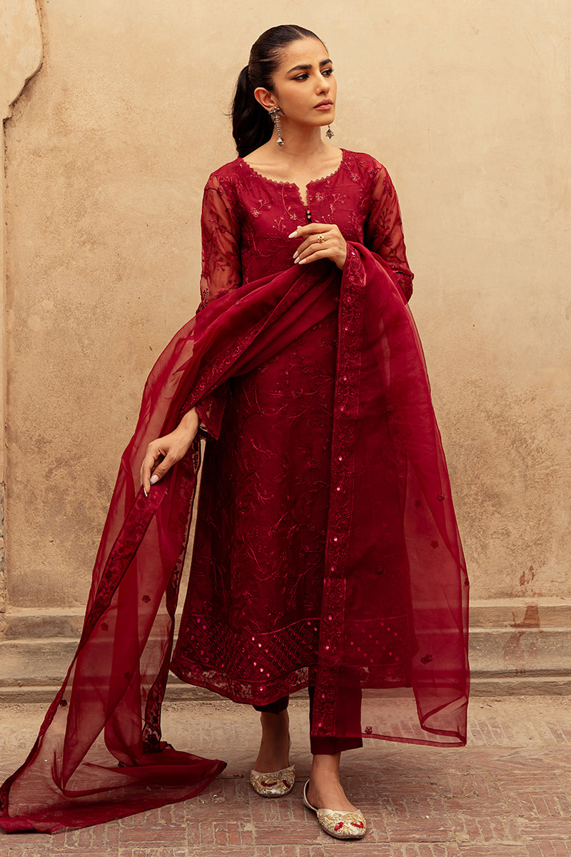 Cross Stitch | Eid Collection | MAHTAB - by - Libasekhas UK - Registered Vendor of : Cross Stitch - 100% Original Designer Dresss