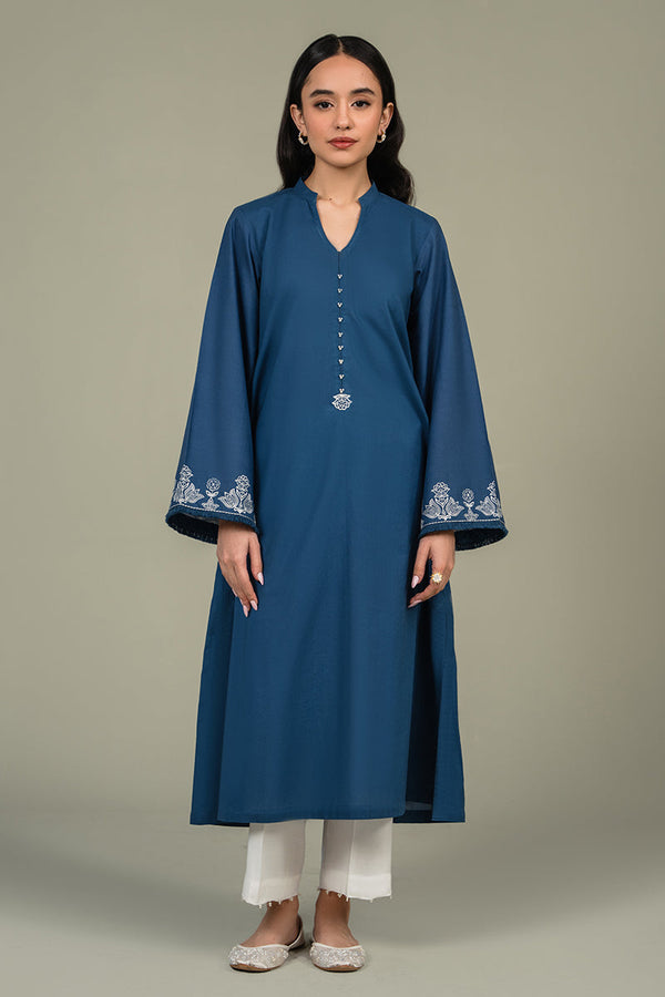 Cross Stitch | Eid Collection | PEARL BLUE - by - Libasekhas UK - Registered Vendor of : Cross Stitch - 100% Original Designer Dresss