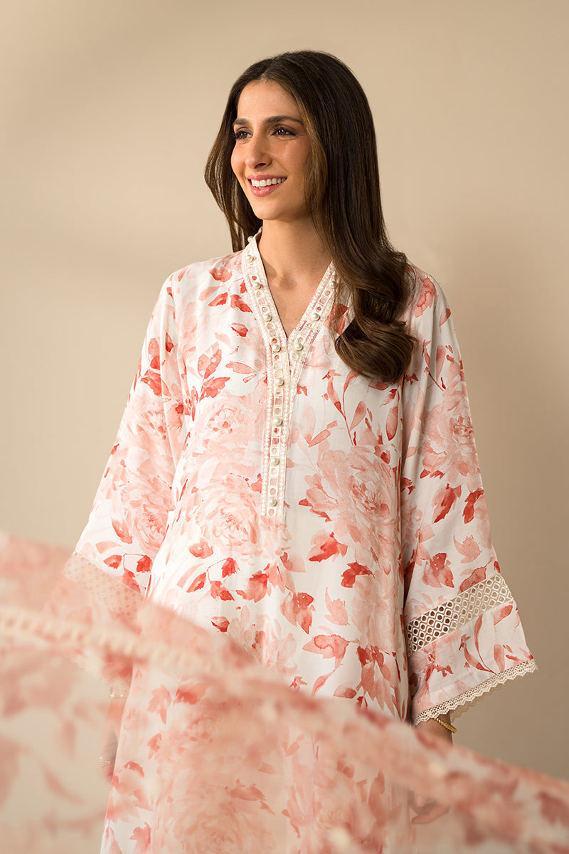Cross Stitch | Eid Collection | CORAL IMPRESSION - by - Libasekhas UK - Registered Vendor of : Cross Stitch - 100% Original Designer Dresss