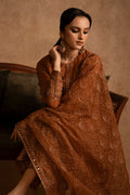 Cross Stitch | Eid Collection | AMBER GOLD - by - Libasekhas UK - Registered Vendor of : Cross Stitch - 100% Original Designer Dresss