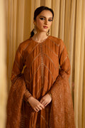 Cross Stitch | Eid Collection | AMBER GOLD - by - Libasekhas UK - Registered Vendor of : Cross Stitch - 100% Original Designer Dresss