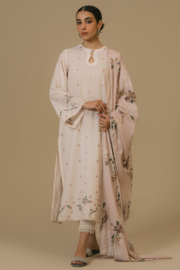 Cross Stitch | Eid Collection | TENDER BLUSH - by - Libasekhas UK - Registered Vendor of : Cross Stitch - 100% Original Designer Dresss