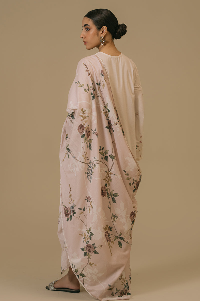 Cross Stitch | Eid Collection | TENDER BLUSH - by - Libasekhas UK - Registered Vendor of : Cross Stitch - 100% Original Designer Dresss