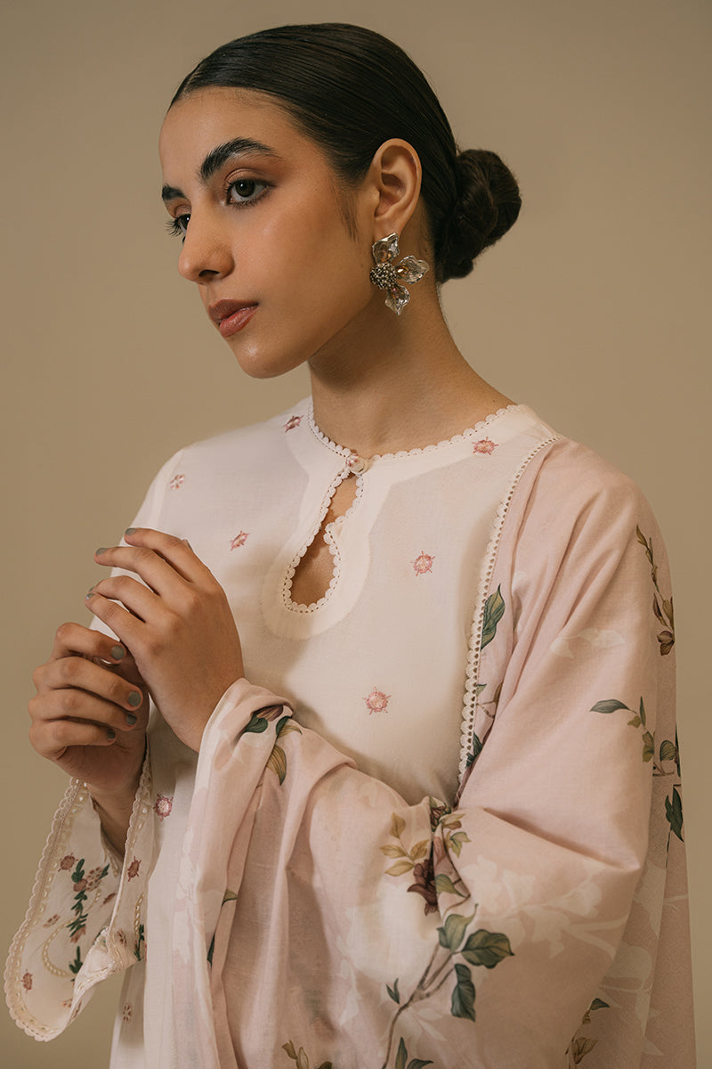 Cross Stitch | Eid Collection | TENDER BLUSH - by - Libasekhas UK - Registered Vendor of : Cross Stitch - 100% Original Designer Dresss