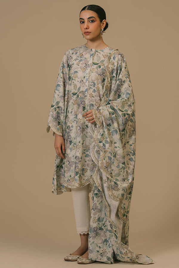 Cross Stitch | Eid Collection | TROPICAL VIOLET - by - Libasekhas UK - Registered Vendor of : Cross Stitch - 100% Original Designer Dresss