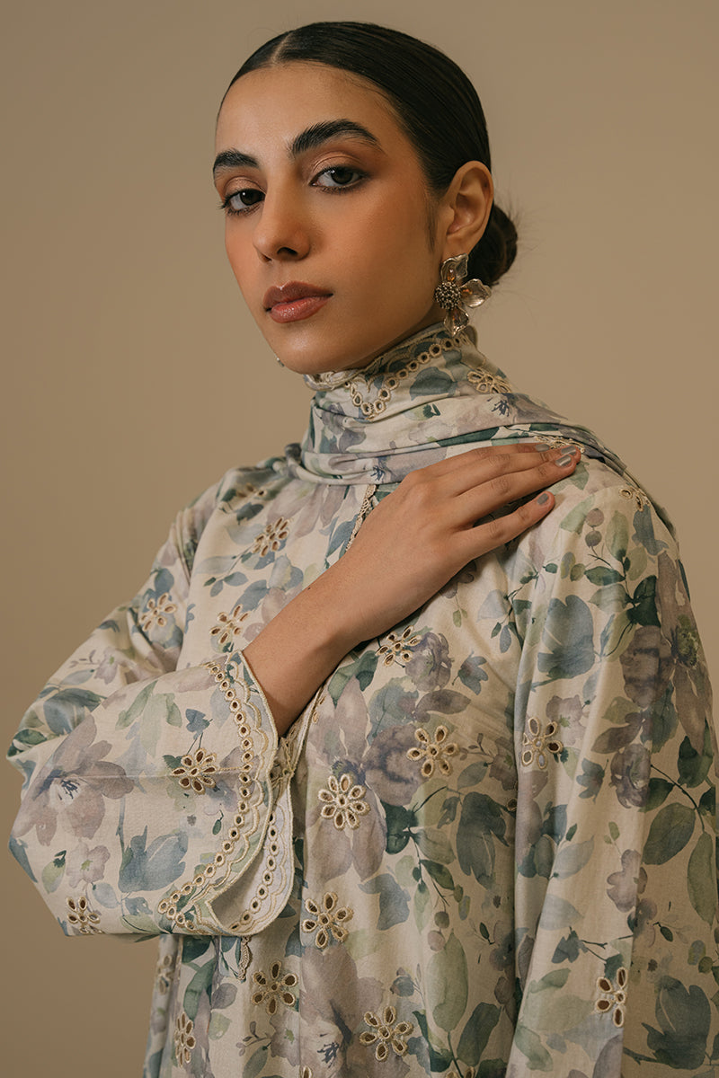 Cross Stitch | Eid Collection | TROPICAL VIOLET - by - Libasekhas UK - Registered Vendor of : Cross Stitch - 100% Original Designer Dresss