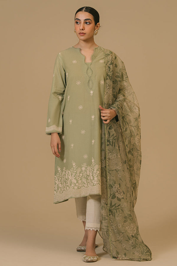 Cross Stitch | Eid Collection | OLIVE VISTA - by - Libasekhas UK - Registered Vendor of : Cross Stitch - 100% Original Designer Dresss