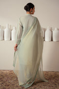 Cross Stitch | Eid Collection | GREEN MIST - by - Libasekhas UK - Registered Vendor of : Cross Stitch - 100% Original Designer Dresss