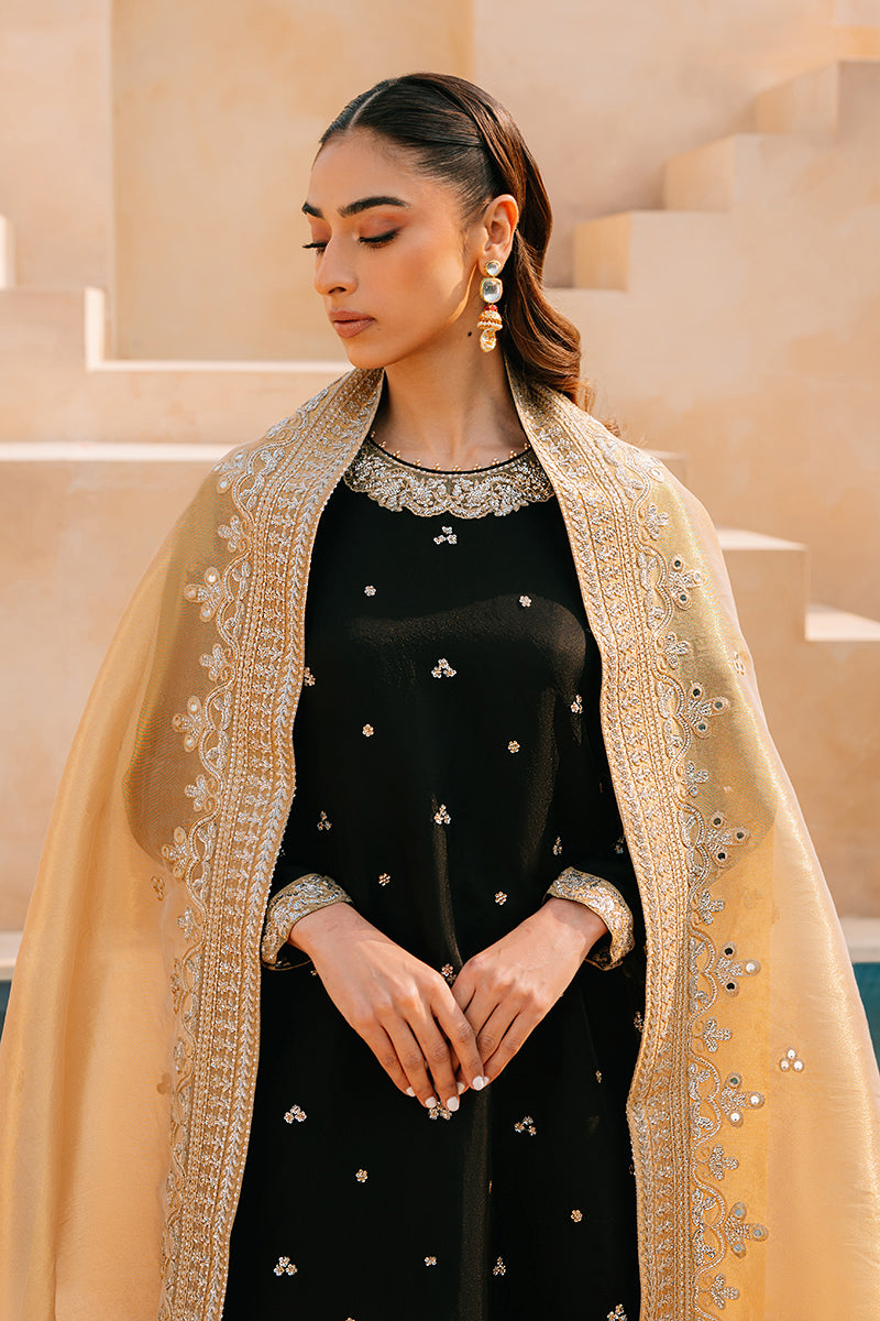 Cross Stitch | Eid Collection | RAVEN ETHEREAL - by - Libasekhas UK - Registered Vendor of : Cross Stitch - 100% Original Designer Dresss