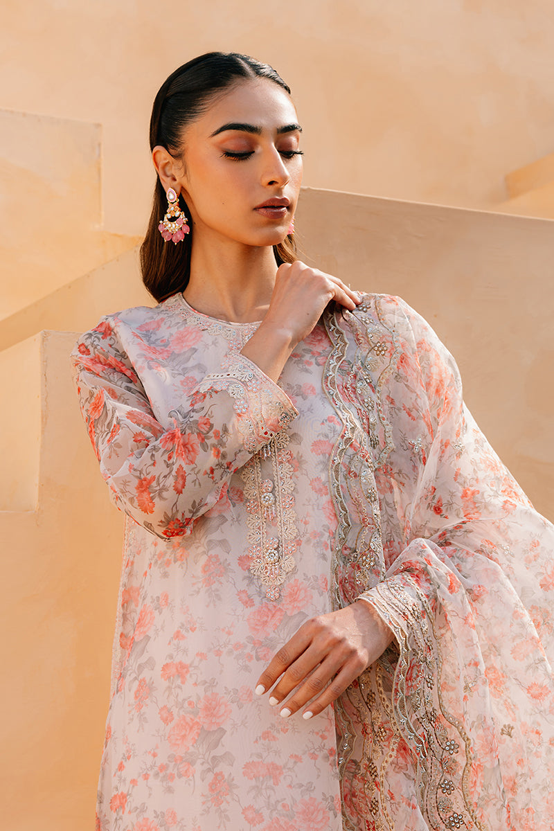 Cross Stitch | Eid Collection | IVORY WHISPER - by - Libasekhas UK - Registered Vendor of : Cross Stitch - 100% Original Designer Dresss