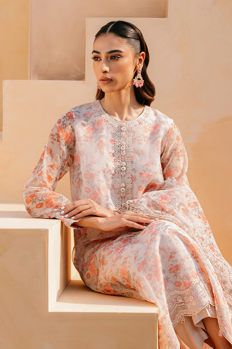 Cross Stitch | Eid Collection | IVORY WHISPER - by - Libasekhas UK - Registered Vendor of : Cross Stitch - 100% Original Designer Dresss