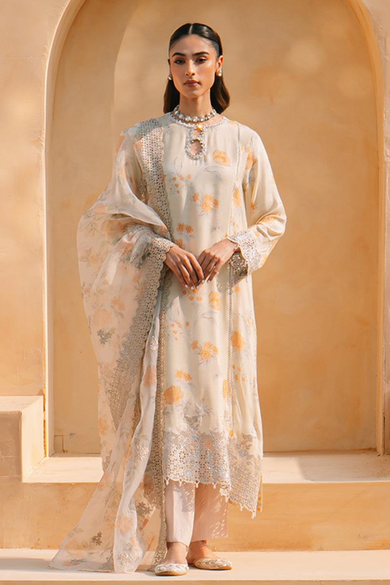 Cross Stitch | Eid Collection | LIME HAZE - by - Libasekhas UK - Registered Vendor of : Cross Stitch - 100% Original Designer Dresss