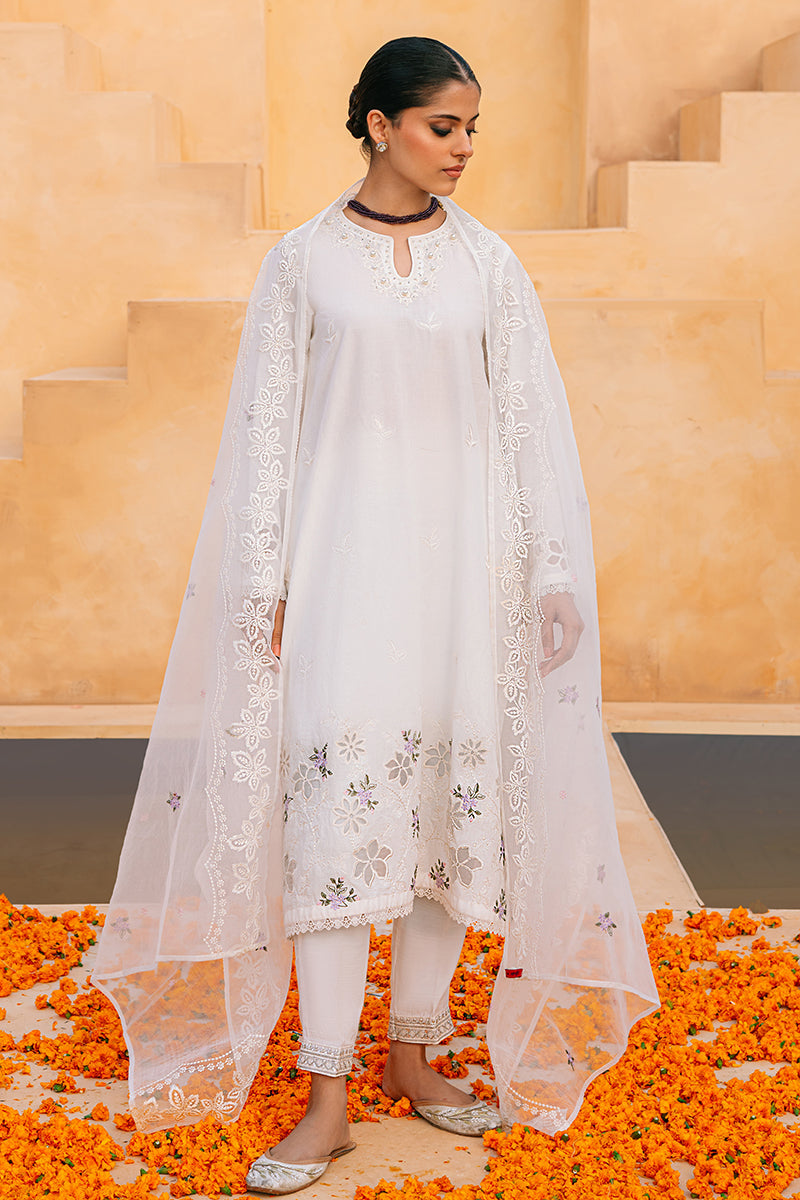 Cross Stitch | Eid Collection | MOONLIGHT FLO - by - Libasekhas UK - Registered Vendor of : Cross Stitch - 100% Original Designer Dresss