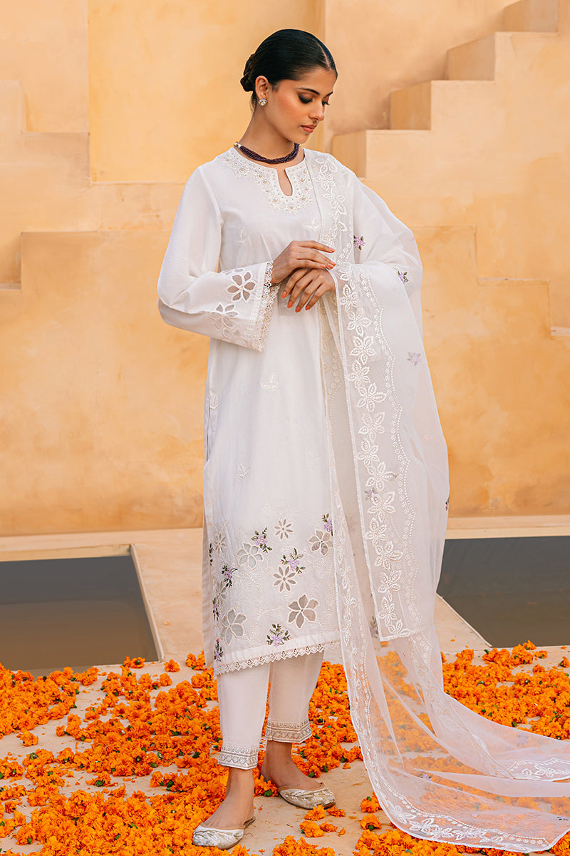 Cross Stitch | Eid Collection | MOONLIGHT FLO - by - Libasekhas UK - Registered Vendor of : Cross Stitch - 100% Original Designer Dresss