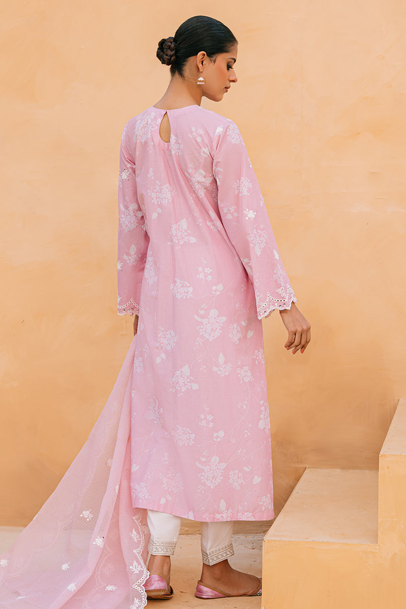 Cross Stitch | Eid Collection | PINK BREEZE - by - Libasekhas UK - Registered Vendor of : Cross Stitch - 100% Original Designer Dresss