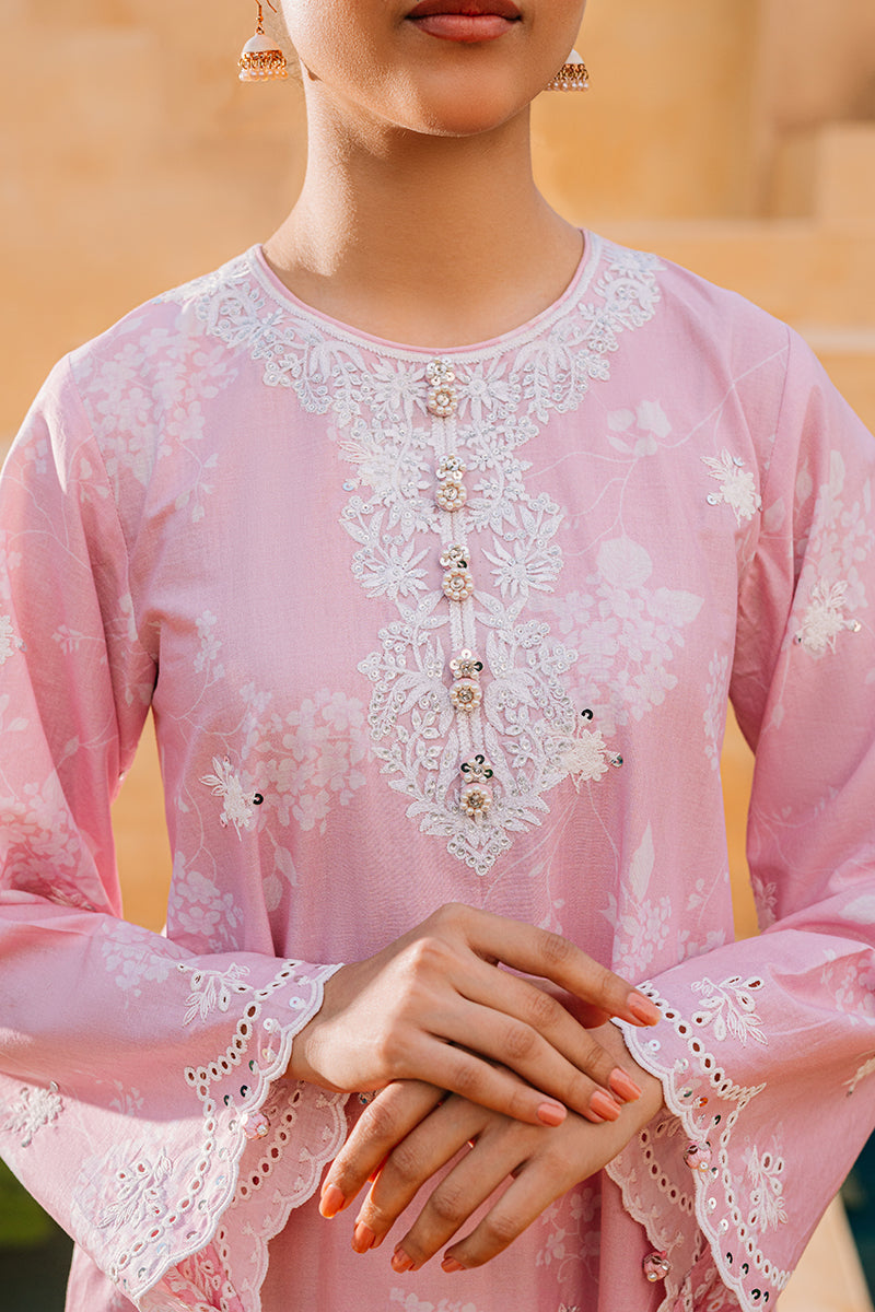 Cross Stitch | Eid Collection | PINK BREEZE - by - Libasekhas UK - Registered Vendor of : Cross Stitch - 100% Original Designer Dresss