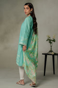 Cross Stitch | Eid Collection | SEA GREEN - by - Libasekhas UK - Registered Vendor of : Cross Stitch - 100% Original Designer Dresss