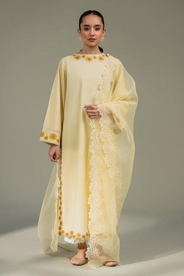 Cross Stitch | Eid Collection | SUN FIELD - by - Libasekhas UK - Registered Vendor of : Cross Stitch - 100% Original Designer Dresss